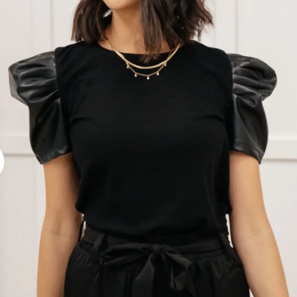 mittoshop Tops - Mittoshop Rock On Puff Sleeve Top